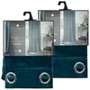 TOILINUX Lot de 2 Rideaux occultants en polyester effet velours