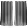 TOILINUX Lot de 2 Rideaux uni avec oeillets