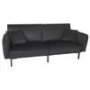 The Home Deco Factory - Canapé convertible en velours Giulia