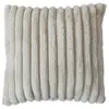 ENJOY HOME - Coussin SELA effet fourrure côtélée - 40 x 40 cm - Beige - SELA