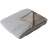 ENJOY HOME Plaid effet fourrure 2 tons et flanelle gris 220 x 180 cm