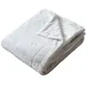 ENJOY HOME Couverture azura imitiation fourrure 2 tons et flanelle - 220 x 180 cm - blanc
