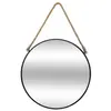 TOILINUX Miroir en métal suspendu avec corde