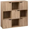 Five Simply Smart - Etagère 9 cases Mix n'modul 5 portes - Marron