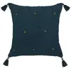 ATMOSPHERA - Coussin de chaise brodé rectangulaire Starke - 40 x 40 cm - Bleu nuit