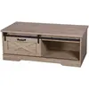 Table Basse New York 1 Porte Coulissante - Marron