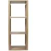 CMP Etagère De Rangement 3 Cases Saulk En Bois - Marron