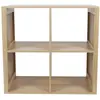 The Home Deco Factory Etagère De Rangement 4 Cases Saulk - Marron