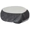 Hesperide Housse de protection pour table ronde HAMBO - 200 x 200 x 80 cm - Gris