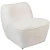 Atmosphera - Chauffeuse en tissu chenille MINARI - Blanc