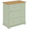 Atmosphera - Commode 3 tiroirs en bois MOHEA - Vert céladon