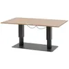 HESPERIDE Table de jardin relevable rectangulaire en aluminium salimia - graphite et honey