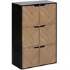 Five Simply Smart Etagère 6 cases Mix'n Door CHEVRONS - Beige et noir