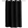 TOILINUX - Rideau uni à 8 oillets BASIC - 140 x 180 cm - Noir - BASIC