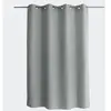 TOILINUX - Rideau uni à 8 oillets BASIC - 140 x 180 cm - Gris clair - BASIC