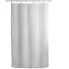 Voilage blanc effet lin avec anneaux dorés 140 x 240 cm