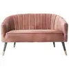 Leitmotiv - Canapé art déco en velours Royal - 2 Places - Rose - Royal