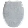 Wenko Abattant Wc Effet Marbre Concrete - Abaissement Automatique - Du...