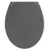 Wenko - Abattant WC Easy-Close - Abaissement automatique - Duroplast - Gris