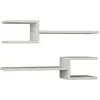 Toilinux - Etagère murale Fork 75 cm - Blanc - Fork