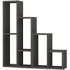 Toilinux - Bibliothèque Sule 89 cm - Gris Anthracite - Sule