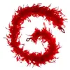 TOILINUX Lot 2x Guirlande de Noël boa Plume