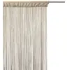 Toilinux - Lot 2x Rideau fils - 90 x 200 cm - Couleur Lin