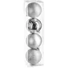 Atmosphera Kit Décoration pour sapin de Noël - 4 Pièces - Argent