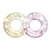 Toilinux 2 Bouées Gonflables Glitter - Diam. 119 Cm - Rose Et Doré