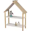 Toilinux - Bibliothèque Dream pour enfant avec 2 étagères - Bois et Blanc - Dream