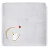 L'oiseau bateau Serviette de bain grise Ours (50 x 100 cm)