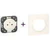 Legrand - Pack Dooxie 2P plus t plus Plaque 1P Blanc