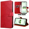 BOOLING Coque et Verres Trempés - Samsung - Galaxy A14 5G - Rouge - Motif Papillon - Antichoc
