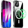 E.F.CONNECTION Coque de protection pour iPhone 15 Plus avec Cercle Magnétique + 2 Verres Trempés Transparents
