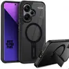 E.F.CONNECTION Coque pour Xiaomi Redmi Note 13 Pro Plus 5G/Note 13 Pro+ 5G, Protection Hybride avec Support Magnétique Noir
