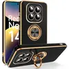 E.F.CONNECTION Coque pour Xiaomi Redmi Note 14 Pro 5G (pas pour 4G) - Protection Antichoc avec Anneau Noir