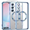 Coque pour Samsung Galaxy S24 FE - Anneau Magnétique Film Caméra 2 Ver...