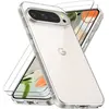 E.F.CONNECTION Coque et 2 Verres Trempés pour Google Pixel 9 Pro XL - Protection Transparente Antidérapante Souple