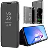 E.F.CONNECTION Coque pour OPPO Reno 8 5G Protection Avant et Arrière Smart View Souple Noir