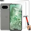E.F.CONNECTION [2 pièces] Verre Trempé pour Google Pixel 8, Protection d'Ecran Transparent 9H Antichoc
