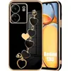 E.F.CONNECTION Coque - Xiaomi - Redmi 13C - Antichoc TPU - Design Motif d'Amour - Noir