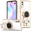 E.F.CONNECTION Coque pour Xiaomi Redmi 9A, Protection Antichoc TPU Souple avec Support en Motif Astronaute - Blanc