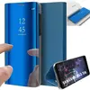 Coque de protection rigide pour Samsung Galaxy A53 5G - BOOLING - Clear View Bleu - Fenêtre translucide avant