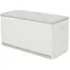 Non communiqué Coffre de rangement 350L interieur/exterieur coloris beige - Longueur 120 x Profondeur 61 x Hauteur 53 cm -PEGANE-