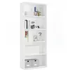 Non communiqué Bibliotheque / etagere de rangement coloris blanc - Hauteur 196.5 x Longueur 75.5 x Profondeur 33 cm -PEGANE-