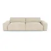 Sia Home Canapé 4 places velours crème 240cm