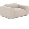 Sia Home Fauteuil tissu tramé beige