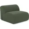 Sia Home Fauteuil sans accoudoirs tissu tramé vert olive