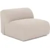 Sia Home Fauteuil sans accoudoirs tissu tramé beige