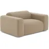 Sia Home Fauteuil tissu bouclette taupe